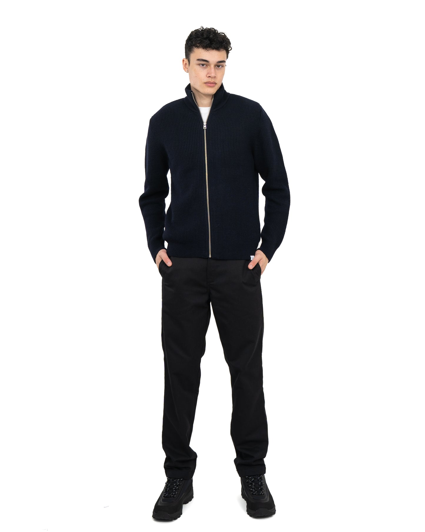 Hagen Cotton Wool Jacket Dark Navy